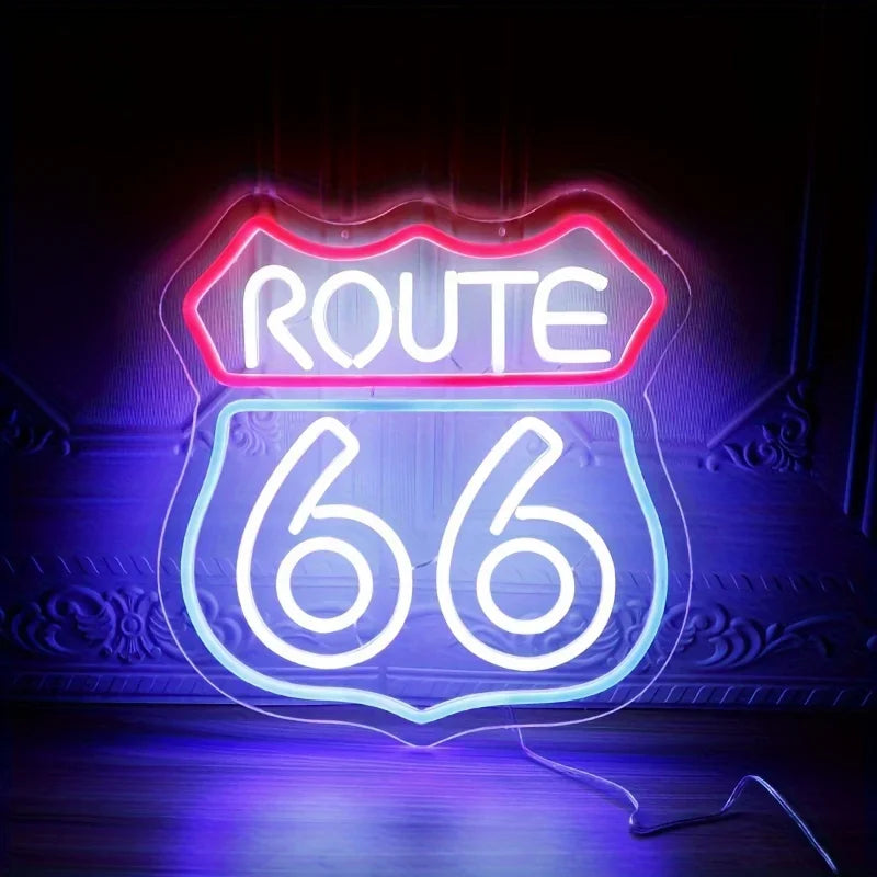 Néon ROUTE 66